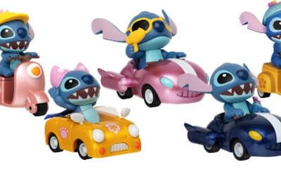 Lilo & Stitch Zoom Hero Pullback Vehicles with Figura Stitch Assortment (12)