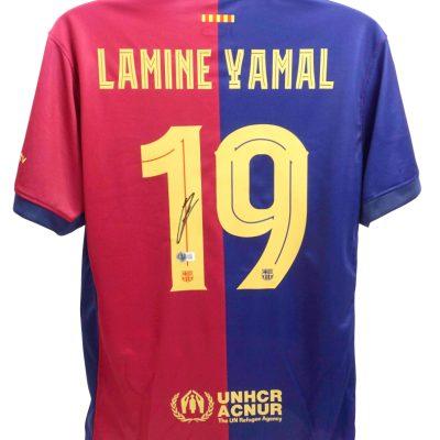 Lamine Yamal aláírt focimez (FC Barcelona – Red & Blue)