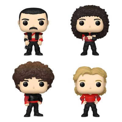 Queen POP! TV Vinyl Figura 4-Pack Radio Gaga 9 cm