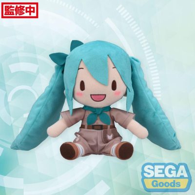 Hatsune Miku Fuwa Petit Plüss Figura Hatsune Miku Going Out Series Zoo Ver. M 22 cm