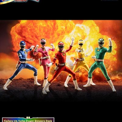 Power Rangers Turbo FigZero Akciófigura 1/6 5-Pack Turbo Power Rangers 30 cm