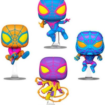 Marvel POP! TV Vinyl Figura 4-Pack Miles Morales (BLKLT) 9 cm