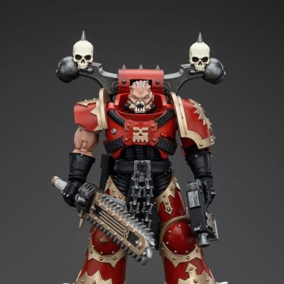 Warhammer 40k Akciófigura 1/18 World Eaters Khorne Berzerker with Eviscerator Chainsword 13 cm