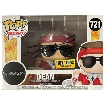 Supernatural Jensen Ackles Dean (Gym Teacher) #721 aláírt Funko Pop! figura Hot Topic Exclusive