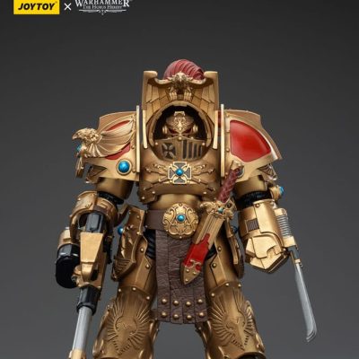 Warhammer The Horus Heresy Akciófigura 1/18 Legio Custodes Aquilon Terminator Squad Aquilon with Infernus Firepike 14 cm