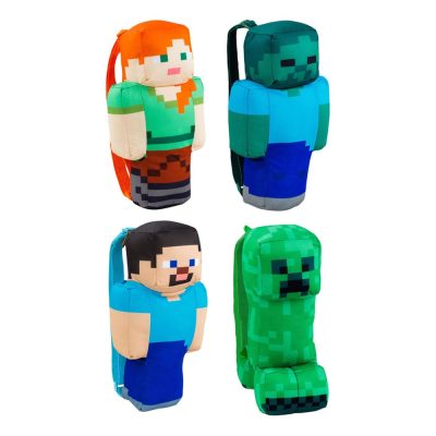 Minecraft Plüss Backpacks 30 cm Assortment (4)