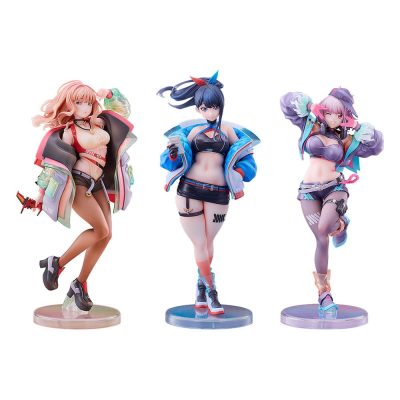 Gridman Universe PVC Szobor 3-Pack 1/7 Rikka Takarada Akane Shinjo Yume Minami: Dreamy Divas Ver.