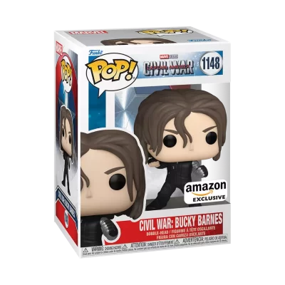 Captain America Civil War Bucky Barnes #1148 Amazon Exclusive Funko Pop! figura (Winter Soldier)