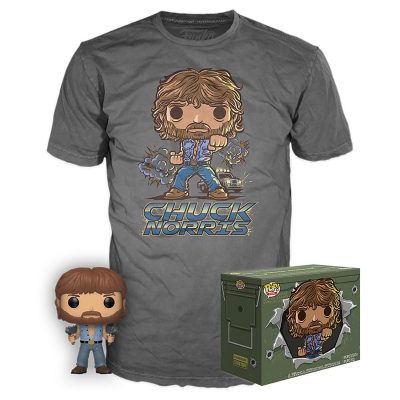 Chuck Norris #673 Target Funko Pop! figura & Tee (L méret)