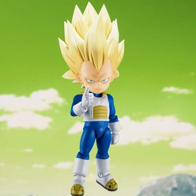 Dragon Ball S.H.Figuarts Akciófigura Super Saiyan 3 Vegeta (mini) Daima 8 cm