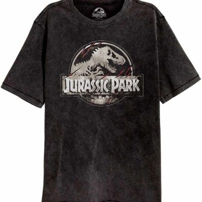 Jurassic Park T-Shirt Scratched Logo Size XL