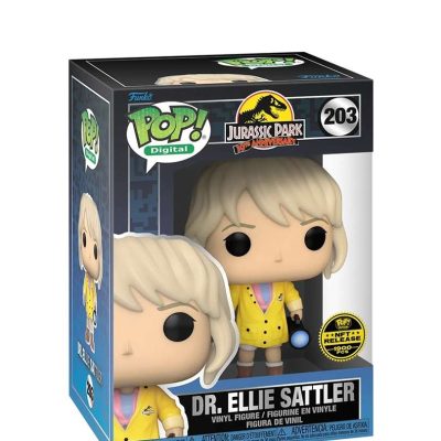 Jurassic Park 30th Anniversary Dr. Ellie Sattle #203 DIGITAL Funko Pop! figura (NFT Release 1900 PCS)
