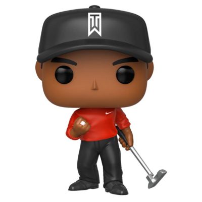 Tiger Woods POP! Golf Vinyl Figura Tiger Woods (Red Shirt) 9 cm