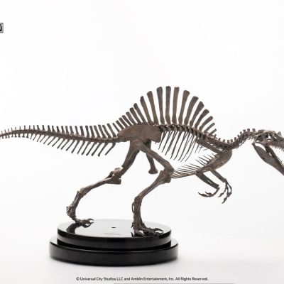 Jurassic Park III ECC Elite Creature Line Szobor 1/24 Spinosaurus Skeleton Bronze 27 cm