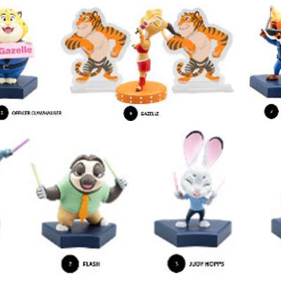 Zootopia Hero Box Urban Safari Series Mini Figura 8 cm Display (6)