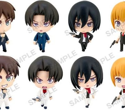 Attack On Titan Shirokuro PVC Mini Figura Vol. 1 4 cm Assortment (12)