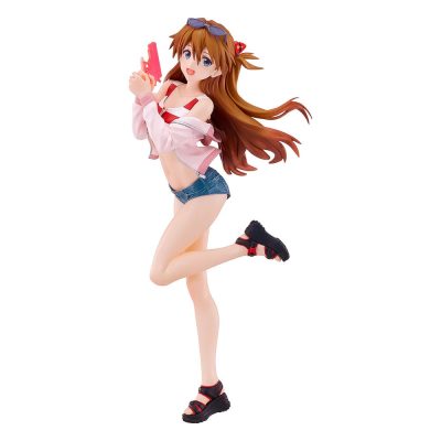 Rebuild of Evangelion Pop Up Parade L PVC Szobor Beach Queens: Asuka Shikinami Langley 22 cm