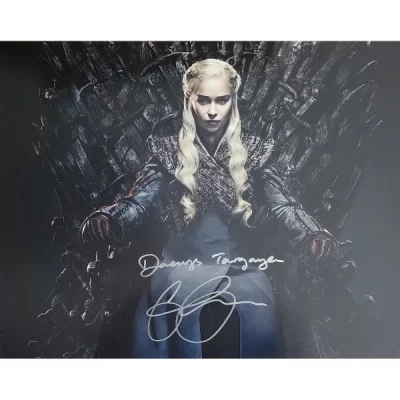 Trónok harca Emilia Clarke 16X20 aláírt fotó "Daenerys Targaryen"