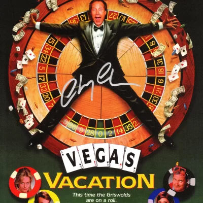 Vegasi vakáció Chevy Chase aláírt poszter 11X17
