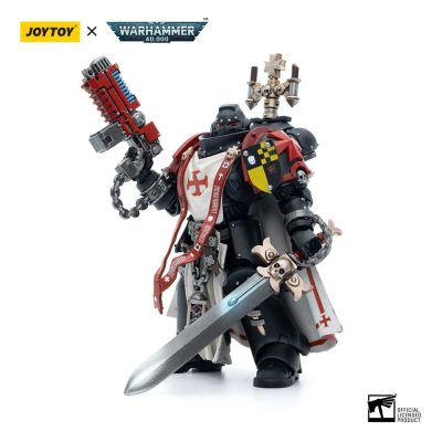 Warhammer 40k Akciófigura 1/18 Black Templars Sword Brethren Brother Lombast 12 cm