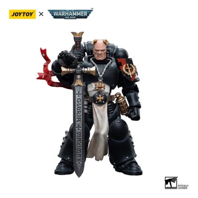 Warhammer 40k Akciófigura 1/18 Black Templars Emperor's Champion Bayard's Revenge 12 cm