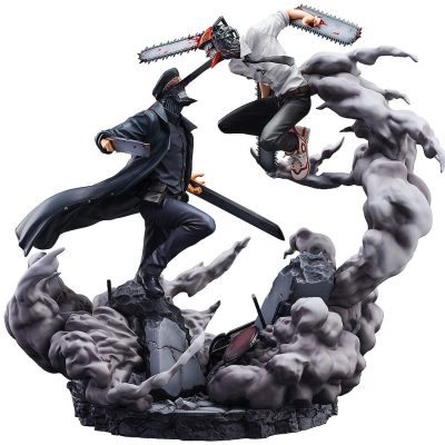 Chainsaw Man Szobor Super Situation Figura Chainsaw Man vs. Samurai Sword 26 cm