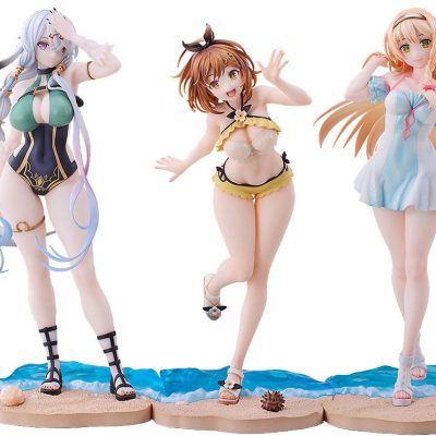 Atelier Ryza: Ever Darkness & the Secret Hideout PVC Szobor 3-Pack 1/7 Ryza Klaudia Lila: Swimsuit Ver.