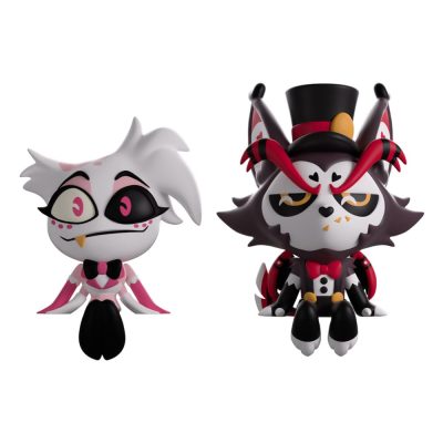 Hazbin Hotel Vinyl Figura Angel Dust & Husk Monitor Buddiez