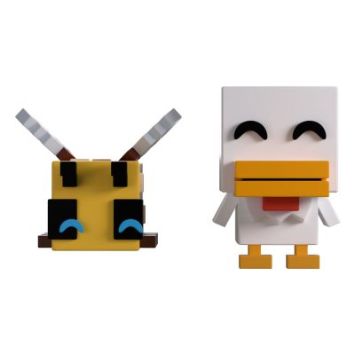 Minecraft Vinyl Figura Bee and Chicken Monitor Buddiez