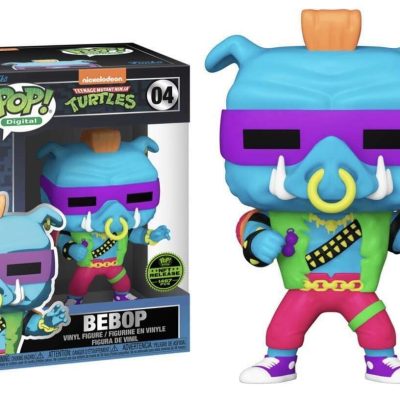 Teenage Mutant Ninja Turtles Bebop #04 Digital NFT Legendary Blacklight Funko Pop! figura