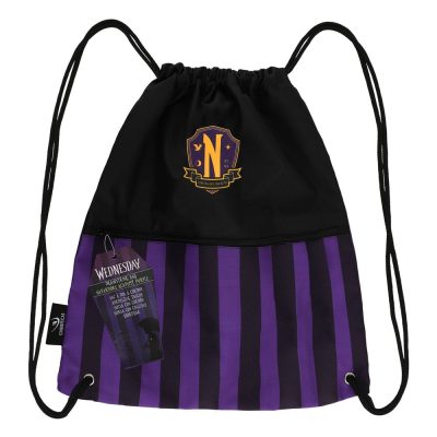 Wednesday Drawstring Táska Nevermore Academy Purple