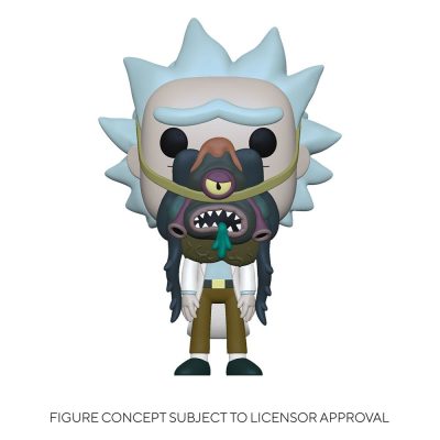Rick & Morty POP! Animation Vinyl Figura Rick w/ Glorzo 9 cm