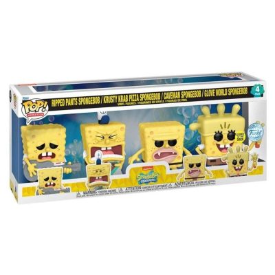 Spongebob POP! Television Vinyl Figura 4-Pack (EMEA) 9 cm