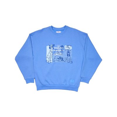 Disney by Loungefly Sweatshirt Unisex Dogs & Cats Oversized Crewneck Size L