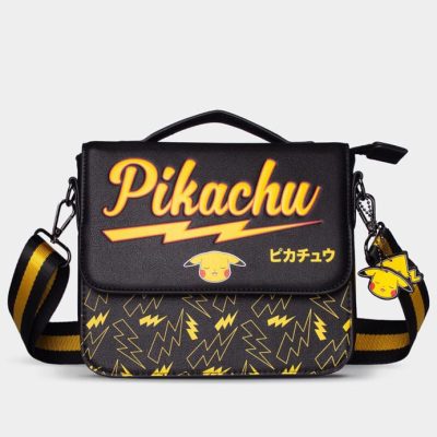 Pokemon PU Leather Messenger Táska Pikachu
