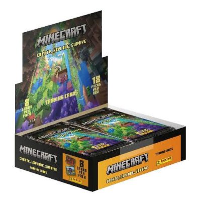 Minecraft - Create Explore Survive Trading Cards Flow Packs Display (18)