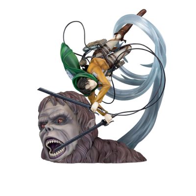 Attack on Titan PVC Szobor 1/7 Levi vs Beast Titan Ver. 28 cm