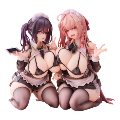 Original Character PVC Szobor 1/5 2-Set Koho Miya & Otsuhane Fuwari illustration by Ninoude 18 cm