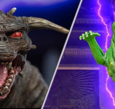 Ghostbusters Szobor 1/8 Slimer (NX) + Zuul (NX) Normal Version Twin Pack Set 12 cm