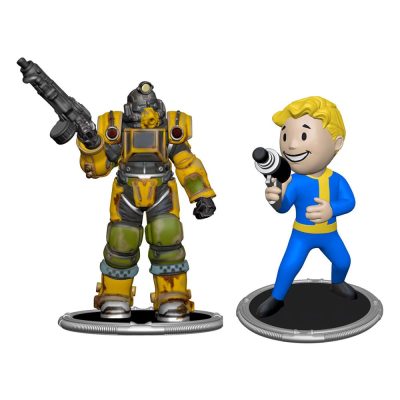 Fallout Mini Figura 2-Pack Set A Excavator & Vault Boy (Gun) 7 cm