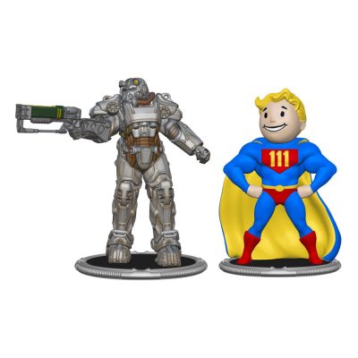 Fallout Mini Figura 2-Pack Set C T-60 & Vault Boy (Power) 7 cm