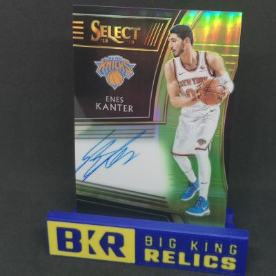 2018-19 Select Signatures Prizms Neon Green #22 Enes Kanter /99 kosaras kártya