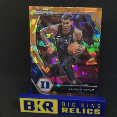 2021-22 Panini Prizm Draft Picks Prizms Orange Ice #61 Jayson Tatum kosaras kártya
