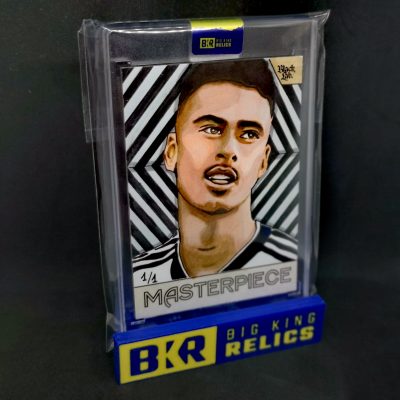 2022 Black Lab Football Masterpiece One Of A Kind Sketch 1/1 Gabriel Martinelli focis kártya