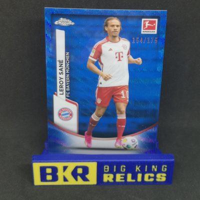 2023-24 Topps Chrome Bundesliga Blue Refractors #84 Leroy Sane /175 focis kártya