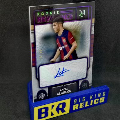 2023-24 Topps Museum Collection UEFA Champions League Rookie Reverence Autographs Amethyst #RRAAA Angel Alarcon /99 focis kártya