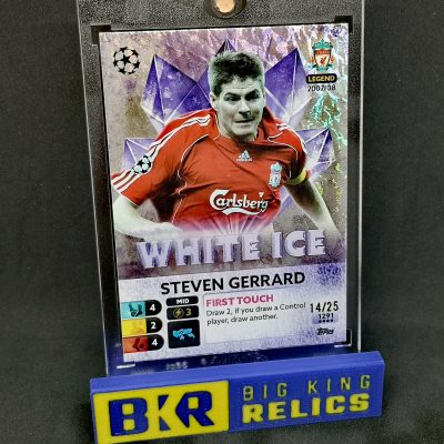 2023 Topps Total Football White Ice #1291 Steven Gerrard /25 focis kártya