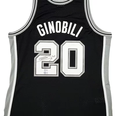 Manu Ginobili aláírt kosármez Mitchell & Ness (San Antonio Spurs)