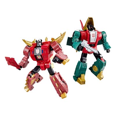 Transformers Age of the Primes Leader Class Akciófigura G2 Universe Dinobots Snarl & Slug 19 cm