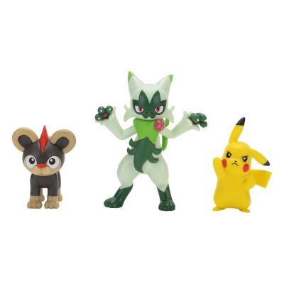 Pokémon First Partner Battle Figura Set Figura 3-Pack Litleo Pikachu & Floragato
